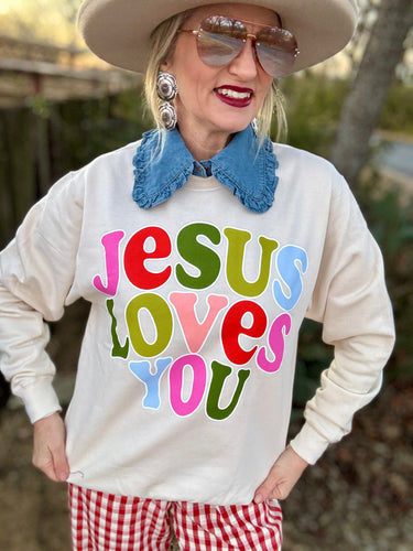 Jesus Loves you sweatshirt