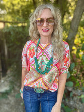 The Bandana bouquet blouse