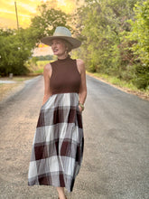 The Plaid popper dress