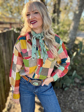 To the point patchwork shirt