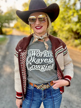 Worlds Okayest cowgirl tee