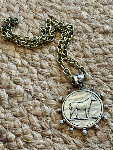 The Bridle horse necklace