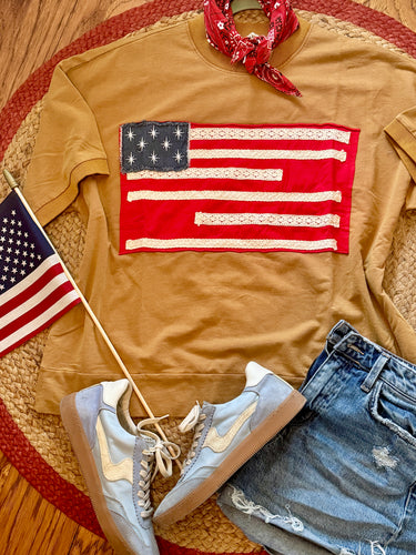 The Americana french terry top
