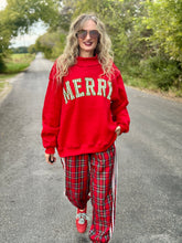 The MERRY plaid pullover