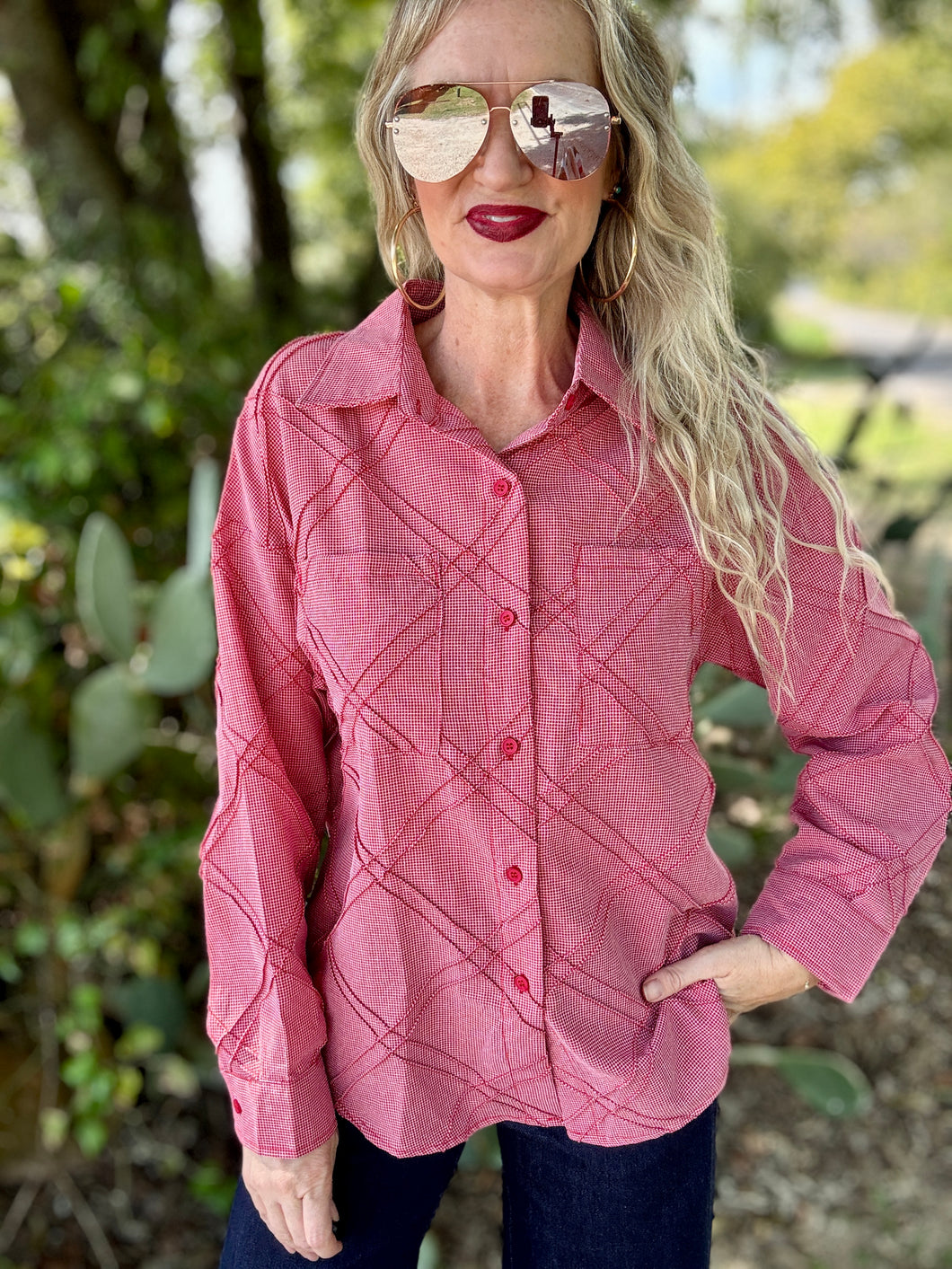 The Red rider button up