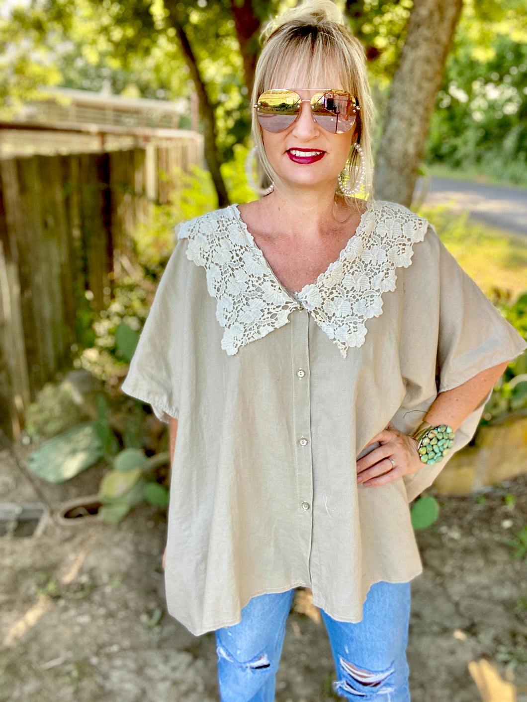 The Claremore tunic blouse