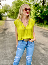 The lime chill blouse