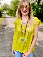 The lime chill blouse