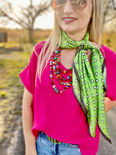The pretty polka dot scarf