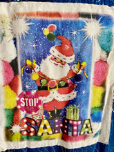 Santa stop here denim button up