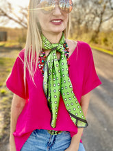 The pretty polka dot scarf