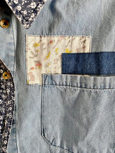 The vintage vibe denim button up