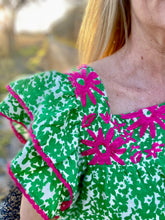 The Green garden blouse