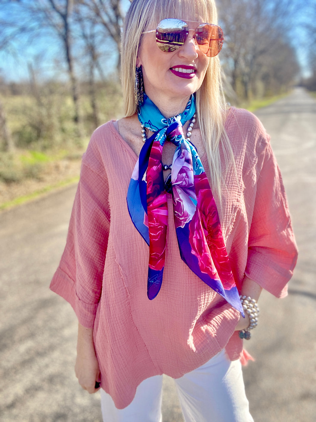 The pink pixie blouse