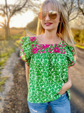The Green garden blouse